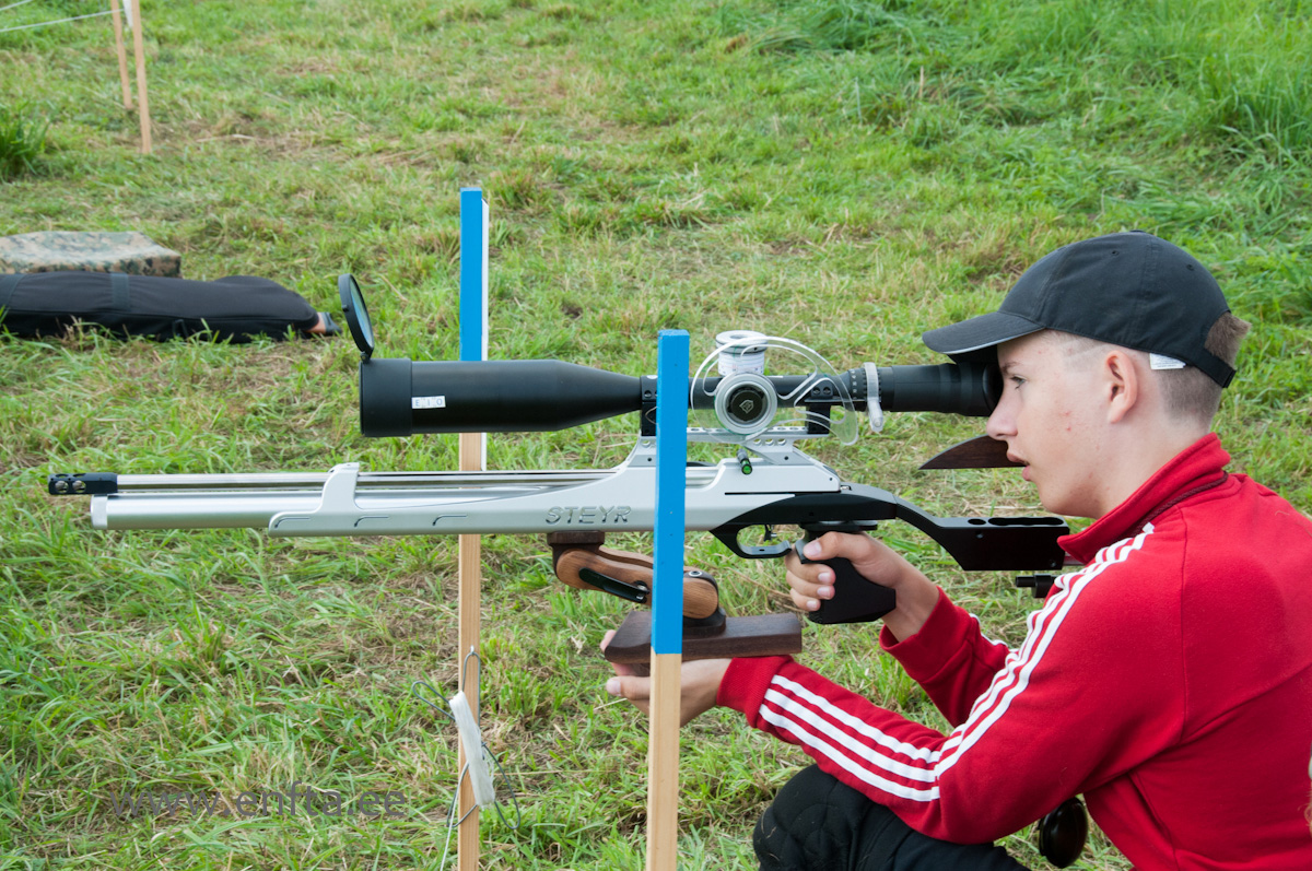 Rein Reinu jr,Steyr LG 110 Field Target, Nikko Stirling Targetmaster 10-50x60